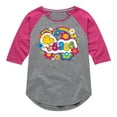 thumbnail image 1 of Peanuts - Peace Floral & Colorful Woodstock - Toddler & Youth Girls Raglan Graphic T-Shirt, 1 of 5