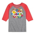 thumbnail image 1 of Peanuts - Peace Floral & Colorful Woodstock - Toddler & Youth Raglan Graphic T-Shirt, 1 of 1