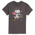 thumbnail image 1 of Peanuts - Peace Love Dogs - Men's Short Sleeve Graphic T-Shirt, 1 of 6