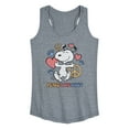 thumbnail image 1 of Peanuts - Peace Love Dogs - Women's Racerback Tank Top, 1 of 6