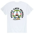 thumbnail image 1 of Peanuts - Peace Love Snoopy - Men's Short Sleeve Graphic T-Shirt, 1 of 5
