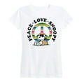 thumbnail image 1 of Peanuts - Peace Love Snoopy - Women's Short Sleeve Graphic T-Shirt, 1 of 5