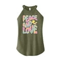thumbnail image 1 of Peanuts - Peace & Love - Woodstock - Juniors High Neck Tank Top, 1 of 6