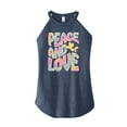 thumbnail image 1 of Peanuts - Peace & Love - Woodstock - Juniors High Neck Tank Top, 1 of 6