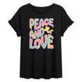 thumbnail image 1 of Peanuts - Peace & Love - Woodstock - Women's Oversized T-Shirt, 1 of 6