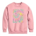 thumbnail image 1 of Peanuts - Peace & Love - Woodstock - Toddler & Youth Crewneck Fleece Sweatshirt, 1 of 5