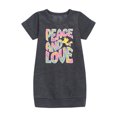 thumbnail image 1 of Peanuts - Peace & Love - Woodstock - Toddler & Youth Girls Fleece Dress, 1 of 5