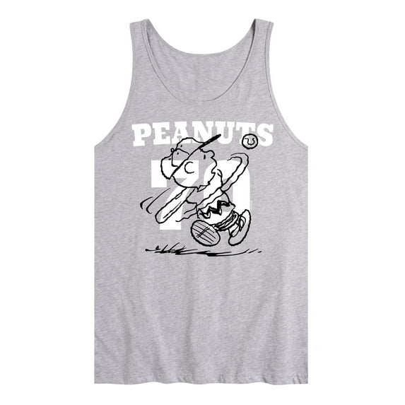 Peanuts - Peanuts 70 Charlie Brown Swing - Baseball - Men's Jersey Tank