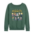 thumbnail image 1 of Peanuts - Peanuts Characters - Women's Lightweight French Terry Long Sleeve Shirt, 1 of 6
