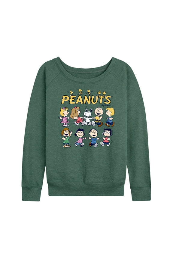 - Peanuts Characters - Women's Lightweight French Terry Long Sleeve Shirt