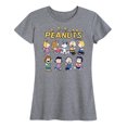 thumbnail image 1 of Peanuts - Peanuts Characters - Women's Short Sleeve Graphic T-Shirt, 1 of 6