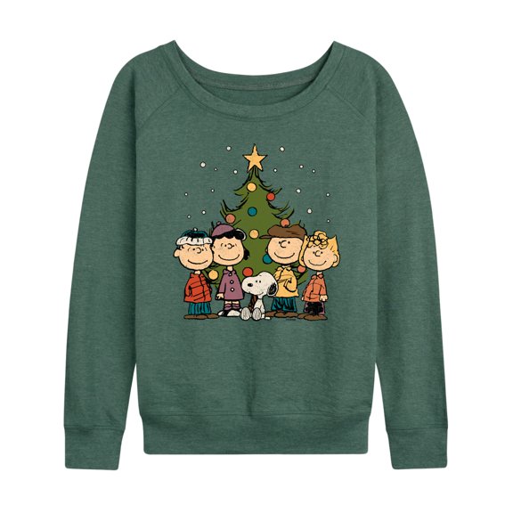 Peanuts - Peanuts Christmas Group - Women's French Terry Long Sleeve Pullover