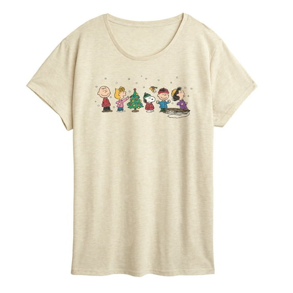 Peanuts - Peanuts Christmas Group - Women's Short Sleeve Graphic T-Shirt
