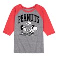 thumbnail image 1 of Peanuts - Peanuts Collegiate - Toddler And Youth Raglan Graphic T-Shirt, 1 of 7