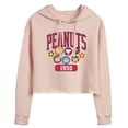 thumbnail image 1 of Peanuts - Peanuts Crew Athletic - Juniors Cropped Pullover Hoodie, 1 of 6