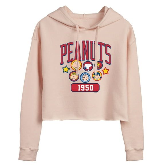 Peanuts - Peanuts Crew Athletic - Juniors Cropped Pullover Hoodie