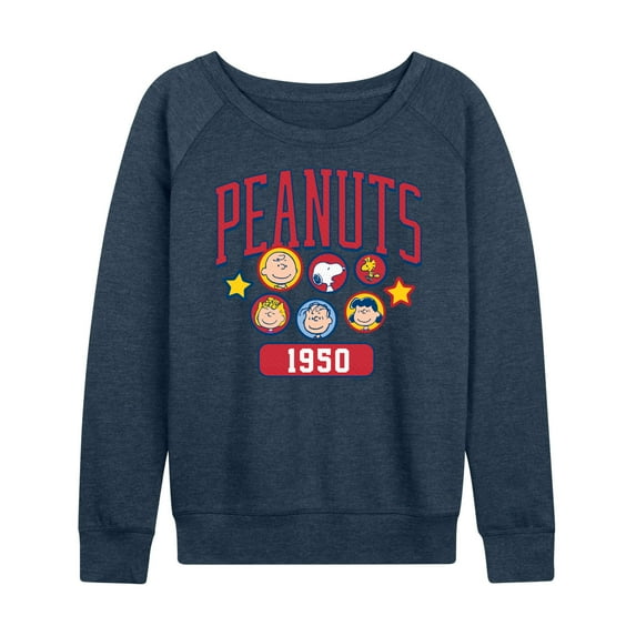 Peanuts - Peanuts Crew Athletic - Women's Lightweight French Terry Long Sleeve Shirt