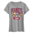 thumbnail image 1 of Peanuts - Peanuts Crew Athletic - Women's Short Sleeve Graphic T-Shirt, 1 of 6