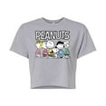 thumbnail image 1 of Peanuts - Peanuts Crew - Juniors Cropped Cotton Blend T-Shirt, 1 of 6