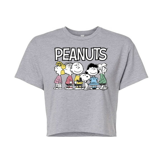 Peanuts - Peanuts Crew - Juniors Cropped Cotton Blend T-Shirt