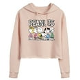 thumbnail image 1 of Peanuts - Peanuts Crew - Juniors Cropped Pullover Hoodie, 1 of 6