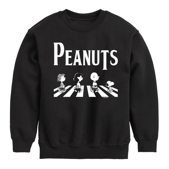Peanuts - Peanuts Crossing Road - Toddler And Youth Crewneck Fleece Sweatshirt