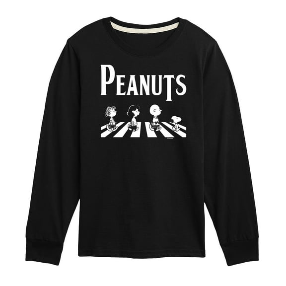 Peanuts - Peanuts Crossing Road - Toddler And Youth Long Sleeve Graphic T-Shirt