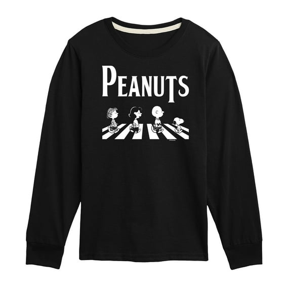 Peanuts - Peanuts Crossing Road - Toddler And Youth Long Sleeve Graphic T-Shirt