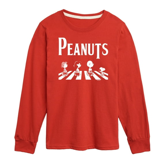 Peanuts - Peanuts Crossing Road - Toddler And Youth Long Sleeve Graphic T-Shirt