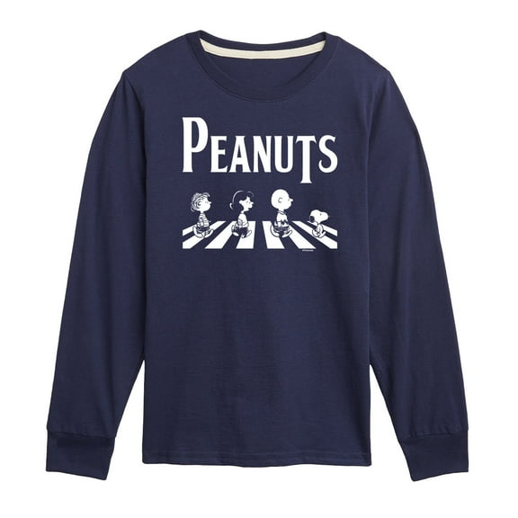 Peanuts - Peanuts Crossing Road - Toddler And Youth Long Sleeve Graphic T-Shirt