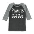 thumbnail image 1 of Peanuts - Peanuts Crossing Road - Toddler And Youth Raglan Graphic T-Shirt, 1 of 5