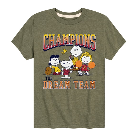Peanuts - Peanuts Football Champions Dream Team - Toddler And Youth Short Sleeve Tee