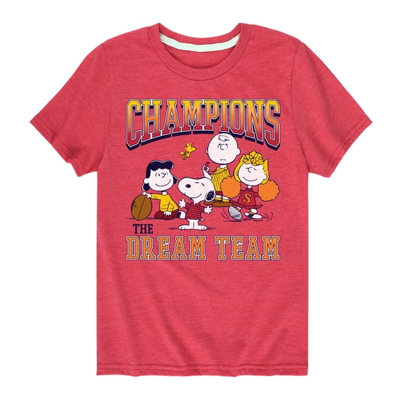 Peanuts - Peanuts Football Champions Dream Team - Toddler And Youth Short Sleeve Tee