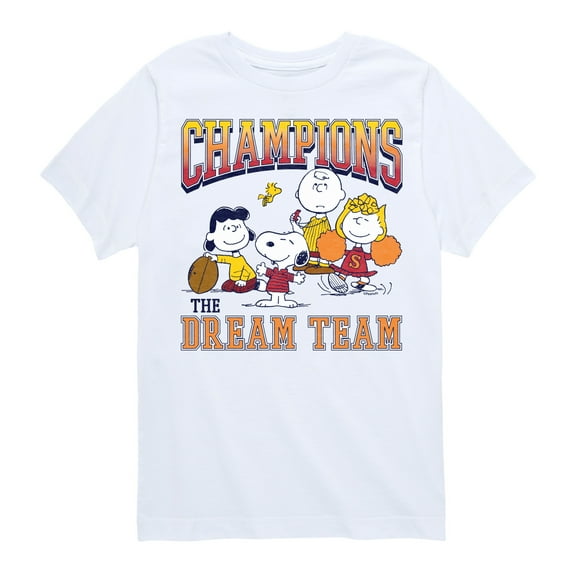 Peanuts - Peanuts Football Champions Dream Team - Toddler And Youth Short Sleeve Tee