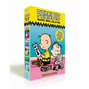 Peanuts Graphic Novel Collection Boxed Set Snoopy Soars to Space; Adventures with Linus and Friends!; Batter up, Charlie Brown! Combined volume Paperback