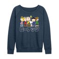 thumbnail image 1 of Peanuts - Peanuts Group Kanji - Women's Lightweight French Terry Long Sleeve Shirt, 1 of 6