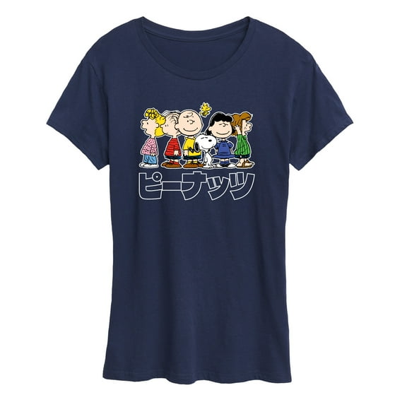 Peanuts - Peanuts Group Kanji - Women's Short Sleeve Graphic T-Shirt