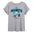 thumbnail image 1 of Peanuts - Peanuts Group Skiing - Women's Oversized T-Shirt, 1 of 6