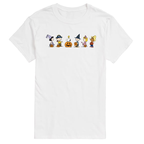 Peanuts - Peanuts Halloween Line Art - Men's Short Sleeve Graphic T-Shirt
