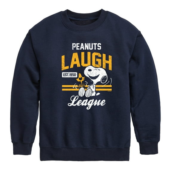 Peanuts - Peanuts Laugh League - Toddler & Youth Crewneck Fleece Sweatshirt