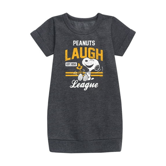 Peanuts - Peanuts Laugh League - Toddler & Youth Girls Fleece Dress