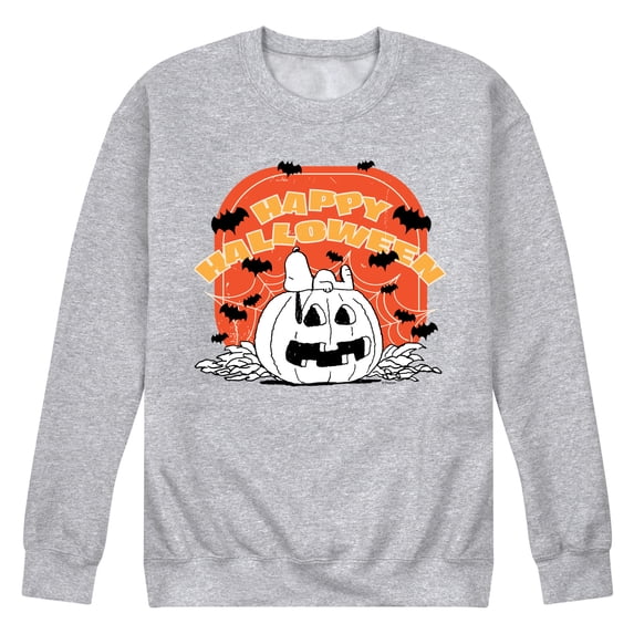 Peanuts - Peanuts Retro Halloween - Men's Crew Neck Fleece Pullover