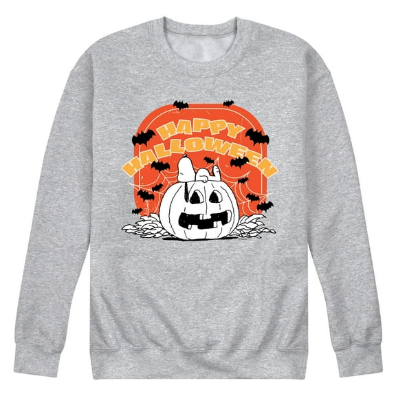 Peanuts - Peanuts Retro Halloween - Men's Crew Neck Fleece Pullover