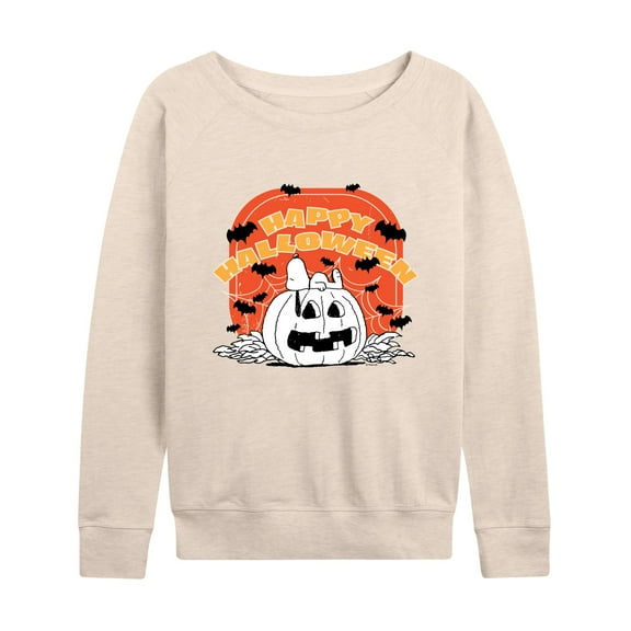 Peanuts - Peanuts Retro Halloween - Women's Lightweight French Terry Long Sleeve Shirt