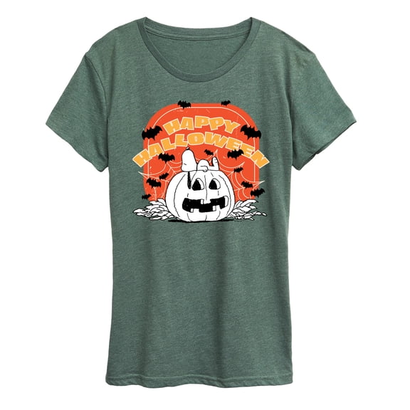 Peanuts - Peanuts Retro Halloween - Women's Short Sleeve Graphic T-Shirt