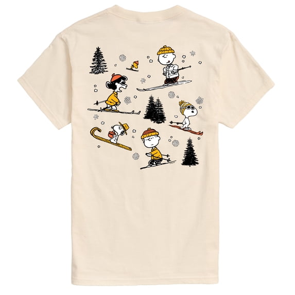 Peanuts - Peanuts Skiing - Men's Short Sleeve Graphic T-Shirt