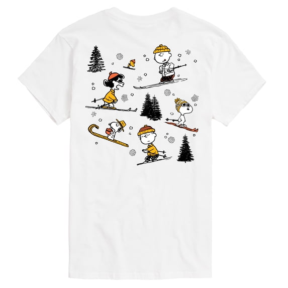 Peanuts - Peanuts Skiing - Men's Short Sleeve Graphic T-Shirt