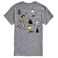 thumbnail image 1 of Peanuts - Peanuts Skiing - Men's Short Sleeve Graphic T-Shirt, 1 of 5