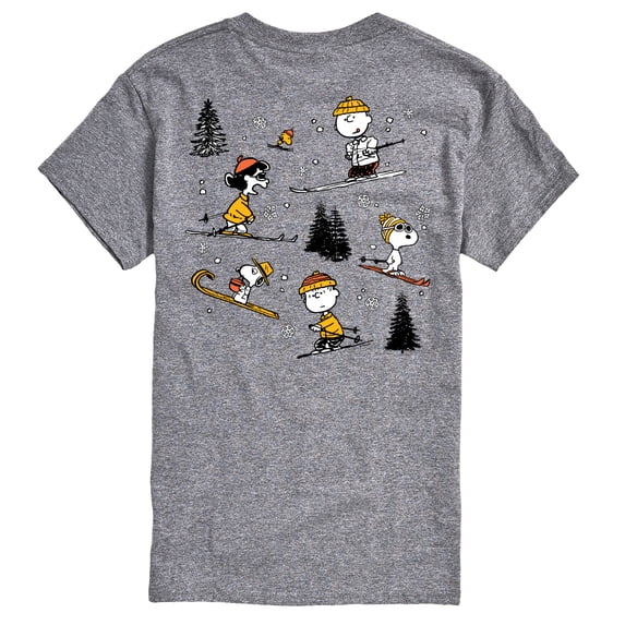 Peanuts - Peanuts Skiing - Men's Short Sleeve Graphic T-Shirt