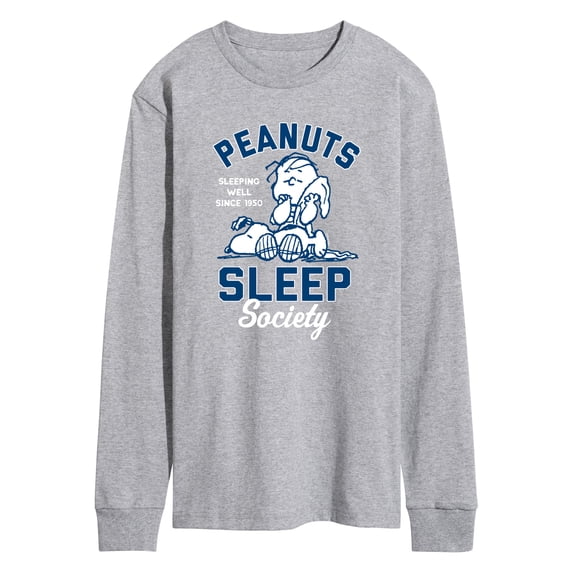 Peanuts - Peanuts Sleep Society - Men's Long Sleeve T-Shirt